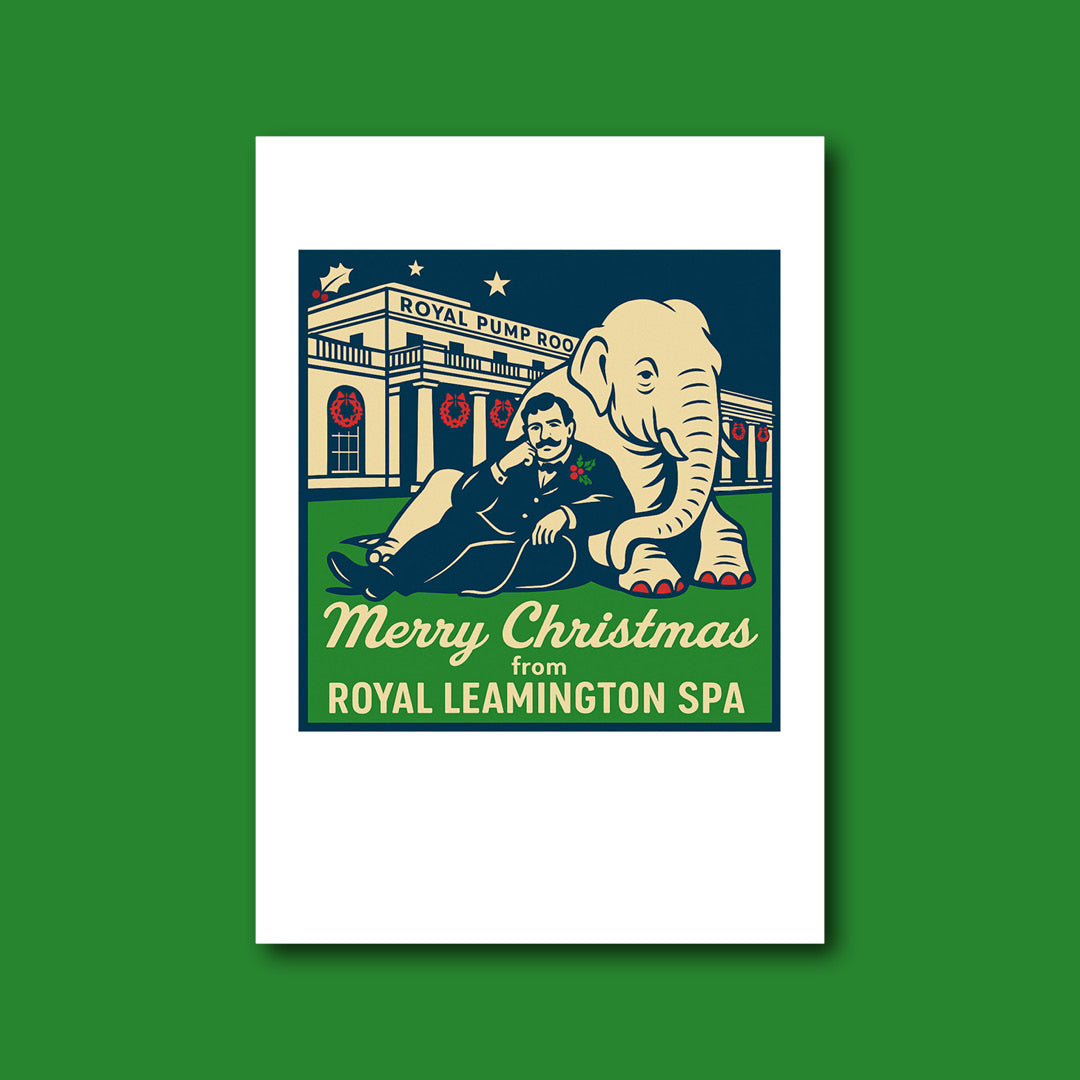 Leamington Spa Elephant Pump Rooms A6 Christmas Card
