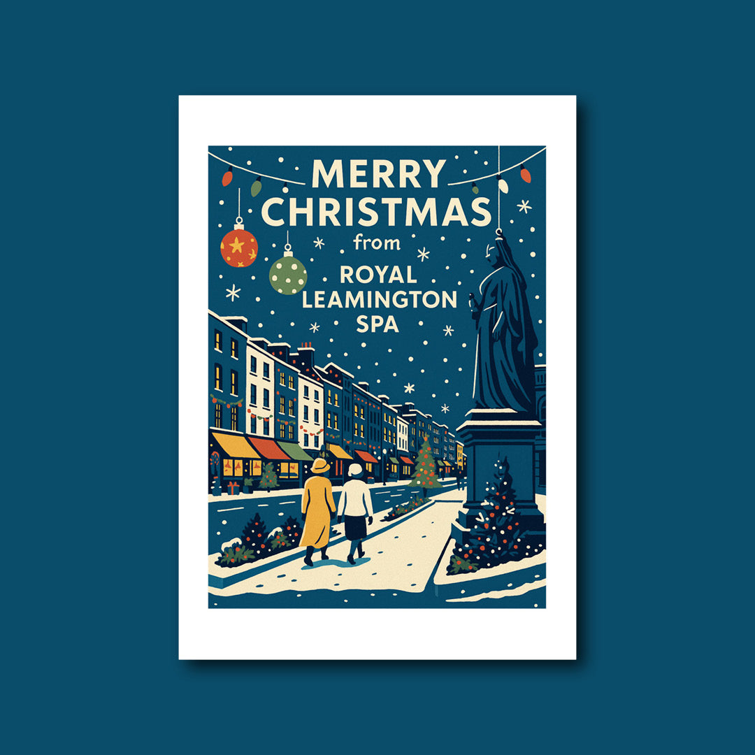Leamington Spa The Parade A6 Christmas Card
