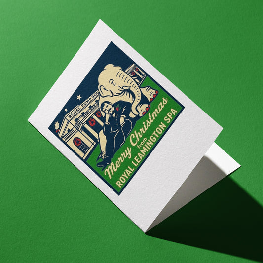 Leamington Spa Elephant Pump Rooms A6 Christmas Card