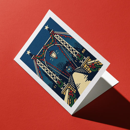 Leamington Spa Mill Bridge 2 A6 Christmas Card